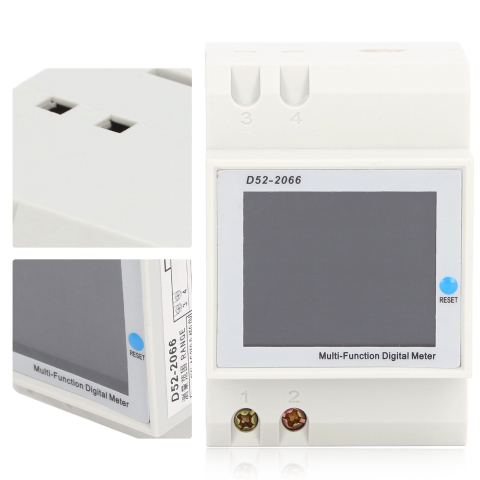 Contor energie electrica D52-2066 LCD color, 40-300V, 100A 99999kwh [8]