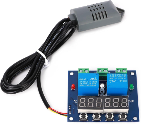 Termostate - Controler digital temperatura si umiditate XH-M452, 12V, doua relee, senzor extern