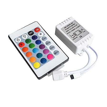 Panouri led si accesorii - Controller banda led RGB cu telecomanda IR