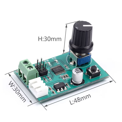 Controller dual servomotor 2 canale MG995 si SG90, reglaj prin buton si UART [5]