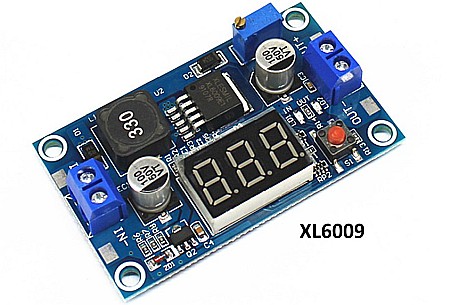 Convertor ajustabil DC-DC step-up XL6009 5-32V la 5-40V, display led