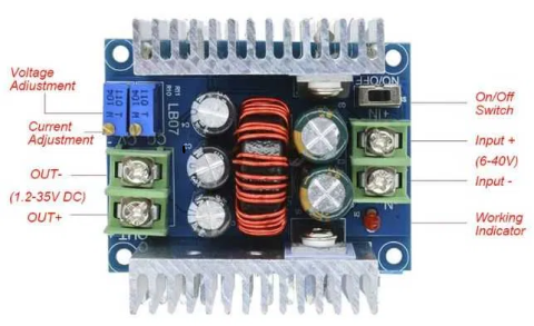Convertor DC-DC step-down 300W 20A, de la 6-40V la 1.2-36V, ajustabil [3]