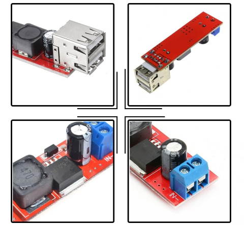 Convertor DC-DC step-down, 6-40V la 5V, 3A, dual USB-A [2]