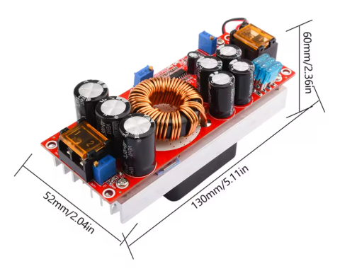 Convertor DC-DC step-up 1500W, 10-60V la 12-90V, cu ventilator​​​​​​​ [3]