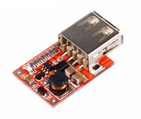 Convertoare DC-DC - Convertor DC-DC step-up, 2.5-6V la 5V, 1A, USB-A