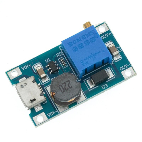Convertor DC-DC step-up MT3608, 2-24V la 5-28V, micro-USB