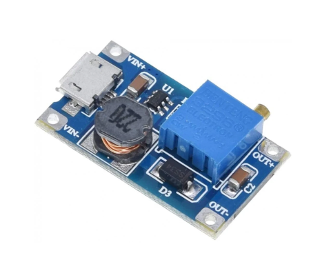 Convertor DC-DC step-up MT3608, 2-24V la 5-28V, micro-USB [2]