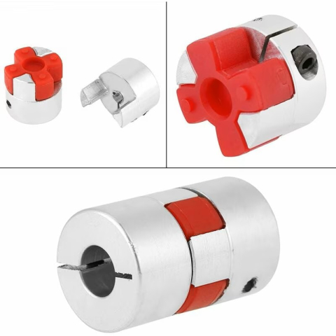 Cuplaj flexibil 5x8mm din aluminiu, cu insertie elastica [1]