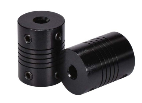 Cuplaj flexibil 5x8mm din aluminiu, negru, 19x25mm [1]