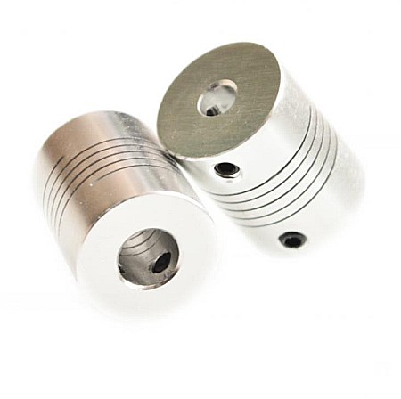 Cuplaj flexibil/elastic de la 6.35mm la 8mm pentru imprimanta 3D (6.35*8*25mm)