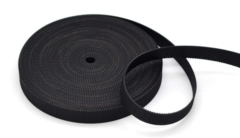 Piese mecanice - Curea GT2 10mm, pas 2mm, deschisa, 1m, cauciuc cu fibra aramidica​​​​​​​