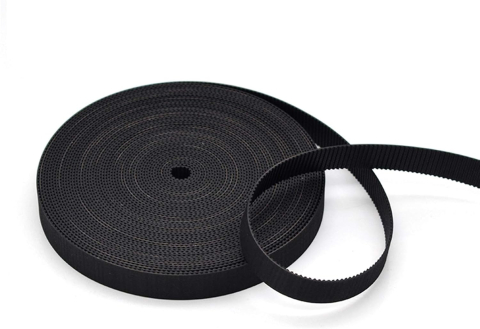 Curea GT2 10mm, pas 2mm, deschisa, 1m, cauciuc cu fibra aramidica​​​​​​​