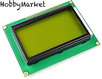 Ecrane LCD, TFT, OLED - Display LCD 12864 (128x64) Verde 5V