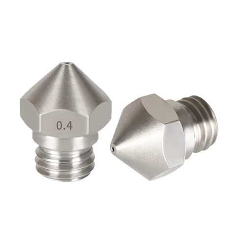 Piese si componente imprimante 3D si CNC - Duza imprimanta 3D MK10, 0.4mm, filament 1.75mm, filet M7, otel inoxidabil