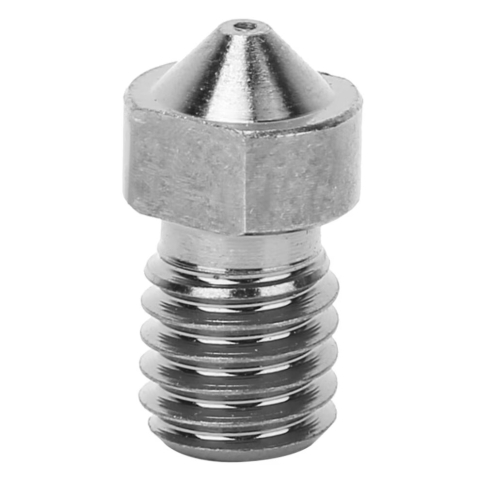 Duza imprimanta 3D V6, 0.3mm, filament 1.75mm, filet M6, hexagon 7mm, otel inoxidabil