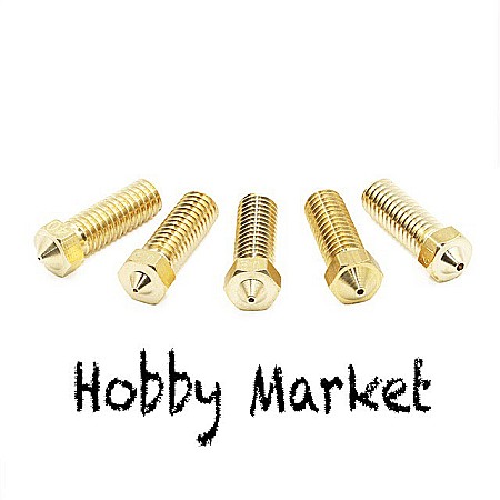 Componente imprimante 3D - Duza tip Volcano 0.8mm pt filament 1.75mm, M6 hexagon 7mm imprimanta 3D