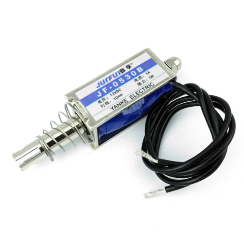 Module atasabile Arduino - Electromagnet de tragere JF-0530B 12V, 5N, cursa 10mm