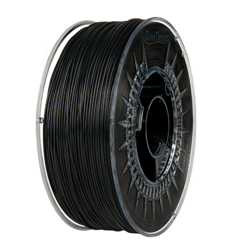 Filamente 3D - Filament ABS+ negru 1.75mm, 0.8kg, Devil Design, imprimantă 3D