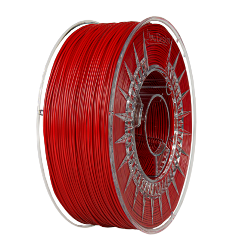 ABS+ - Filament ABS+ roșu (Red) 1.75mm, 0.8kg, Devil Design, imprimantă 3D