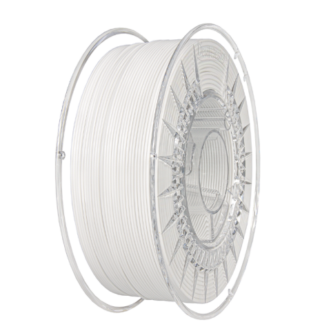 Filamente 3D - Filament PETG alb (White) 1.75mm, 1kg, Devil Design, imprimantă 3D