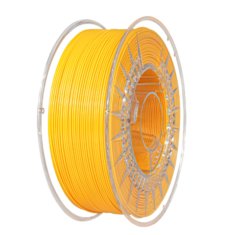 PET-G - Filament PETG galben aprins 1.75mm, 1kg, Devil Design, imprimantă 3D