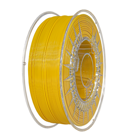 Filament PETG galben 1.75mm, 1kg, Devil Design, imprimantă 3D