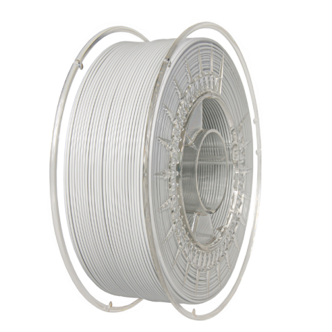 Filament PETG gri deschis 1.75mm, 1kg, Devil Design, imprimantă 3D