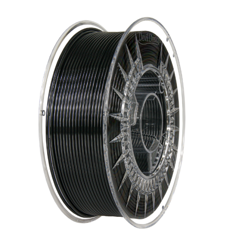 Filamente 3D - Filament PETG negru (Black) 1.75mm, 1kg, Devil Design, imprimantă 3D