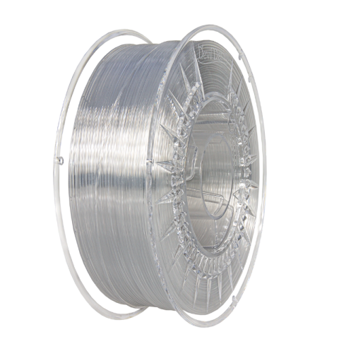 Filamente 3D - Filament PETG transparent (Transparent) 1.75mm, 1kg, Devil Design, imprimantă 3D