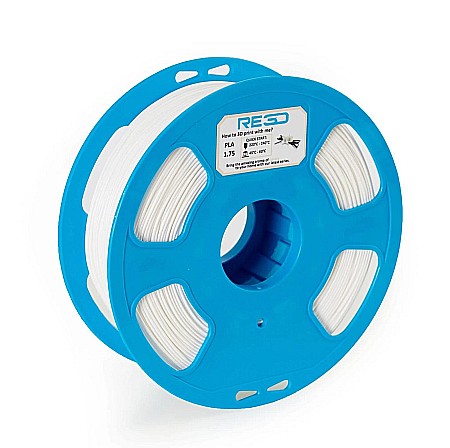 Filamente 3D - Filament PLA alb cu aroma vanilie, 1.75mm, 1kg RE3D pentru imprimanta 3D