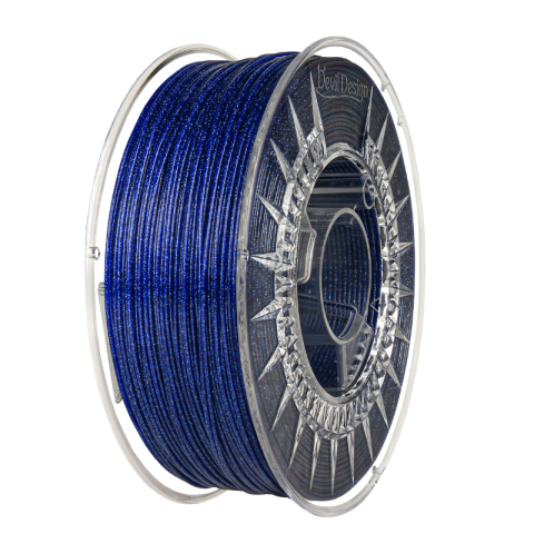 PLA - Filament PLA albastru Galaxy intens 1.75mm, 1kg, Devil Design, imprimantă 3D