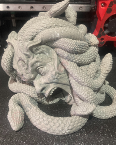 Filament PLA gri (Graystone) 1.75mm, 1kg, Devil Design, imprimanta 3D [1]