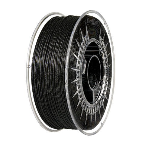 PLA - Filament PLA negru Galaxy 1.75mm, 1 kg, Devil Design, imprimantă 3D