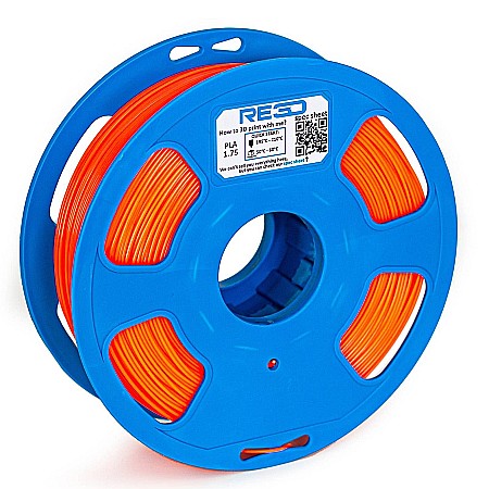 Filamente 3D - Filament PLA portocaliu, 1.75mm, 1kg RE3D pentru imprimanta 3D