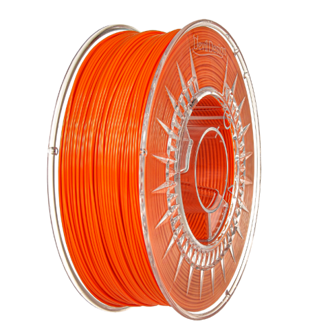 Filament PLA portocaliu închis 1.75mm, 1 kg, Devil Design, imprimantă 3D