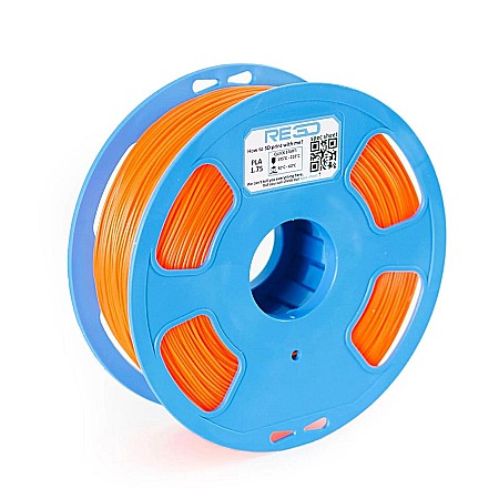 Filamente 3D - Filament PLA portocaliu neon, 1.75mm, 1kg, RE3D, imprimantă 3D