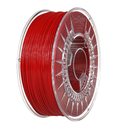 PLA - Filament PLA roșu 1.75mm, 1 kg, Devil Design, imprimantă 3D