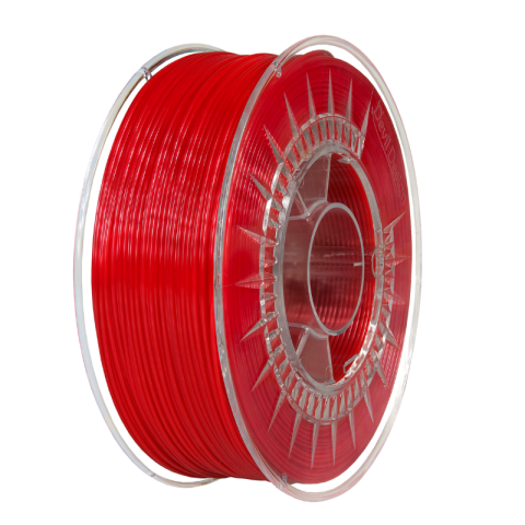 Filament PLA roșu aprins 1.75mm, 1 kg, Devil Design, imprimantă 3D