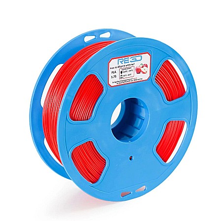 Filamente 3D - Filament PLA roșu cu aromă de măr, 1.75mm, 1kg, RE3D, imprimantă 3D