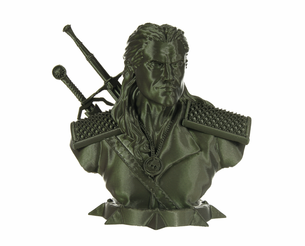 Filament PLA verde metalic 1.75mm, 1 kg, Devil Design imprimantă 3D [1]