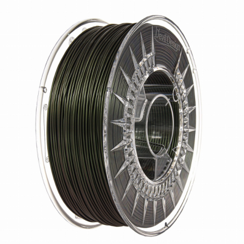 Filament PLA verde metalic 1.75mm, 1 kg, Devil Design imprimantă 3D