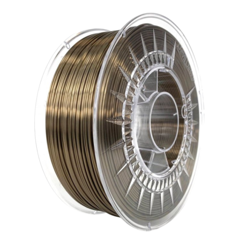 SILK - Filament SILK bronz, 1.75mm, 1kg, Devil Design, imprimantă 3D