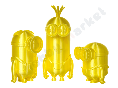 Filament SILK galben aprins, 1.75mm, 0.33kg, Devil Design, imprimantă 3D [4]