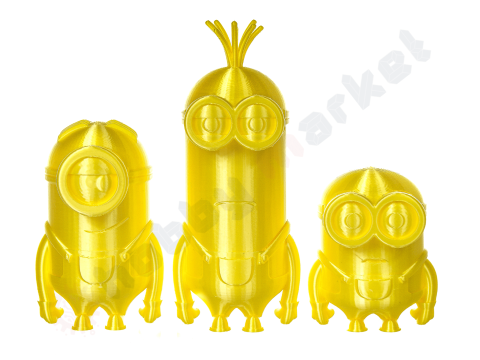 Filament SILK galben aprins, 1.75mm, 0.33kg, Devil Design, imprimantă 3D [5]