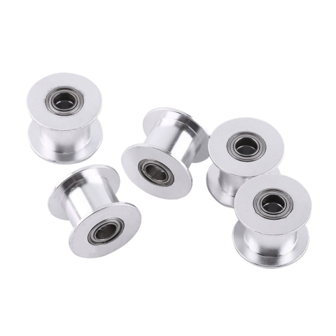 Fulie aluminiu GT2 fără dinți, 5mm, curea 6mm, imprimantă 3D și CNC [5]