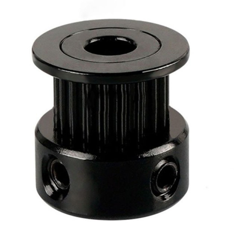 Fulie dintata GT2 de antrenare, 20 dinti, gaura 5mm, curea 6mm, aluminiu, negru [1]