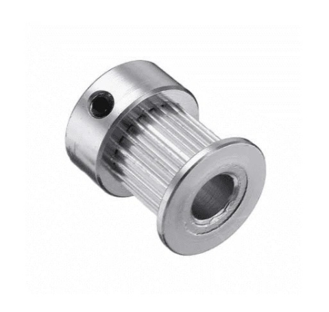 Piese si componente imprimante 3D si CNC - Fulie GT2 20 dinti, gaura 5mm, curea 10mm, aluminiu, imprimanta 3D
