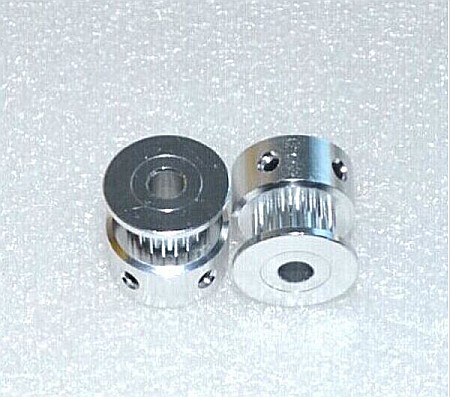 Componente imprimante 3D - Fulie GT2, 20 dinti, gaura interioara 5mm, curea 6mm, aluminiu imprimanta 3D