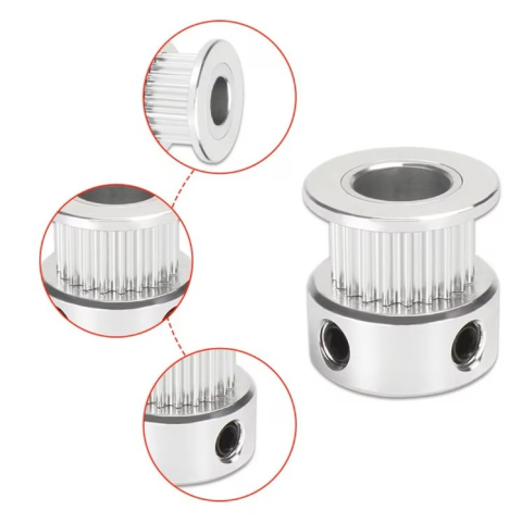 Fulie GT2 20 dinti, gaura 8mm, curea 10mm, aluminiu, imprimanta 3D [4]