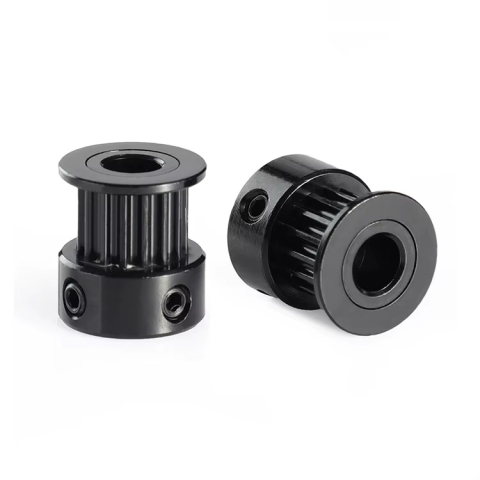 Componente imprimante 3D - Fulie GT2 neagra, 20 dinti, curea 6mm, gaura interioara 8mm, imprimanta 3D